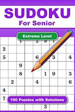 Sudoku For Senior Extreme Level 100 Puzzles With Solution