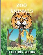 Zoo Animals Coloring Book