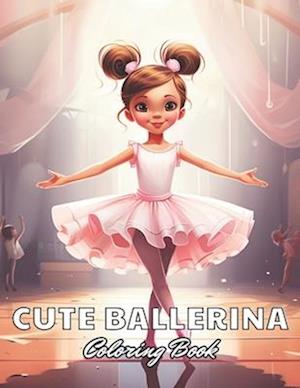 Cute Ballerina Coloring Book