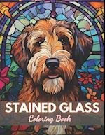 Stained Glass Dog Coloring Book