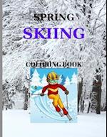 Spring Skiing Coloring Book