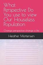 What Perspective Do You use to view Our Houseless Population