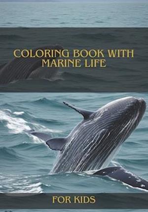 coloring book with marine life