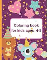 Coloring book for kids ages 4-8