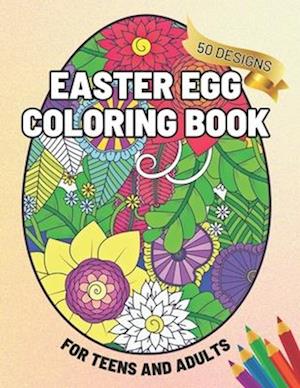 Floral Easter Egg Coloring Book