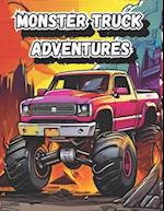 Monster Truck Adventures Coloring Book for Kids : Fun Truck Coloring Book for Kids Ages 4-8, Perfect for Boys and Girls Who Love Monster Truck 