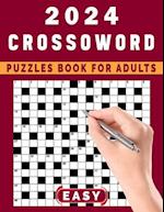 2024 Easy Crossword Puzzles Book For Adults