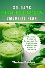 30-Days Healthy Green Smoothie Plan