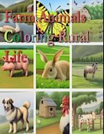 Farm Animals Coloring Rural Life