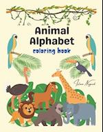 Animal Alphabet Coloring Book