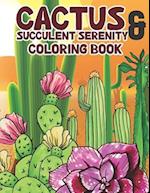 Cactus & Succulent Serenity Coloring Book