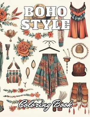 Boho Style Coloring Book