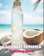 Coconut Summer Coloring Book