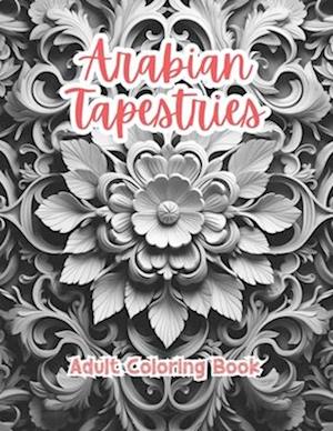 Arabian Tapestries Coloring Book For Adults Grayscale Images By TaylorStonelyArt