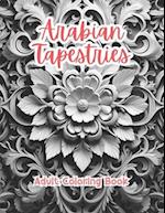 Arabian Tapestries Coloring Book For Adults Grayscale Images By TaylorStonelyArt