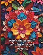 inspirational adult coloring book for women .