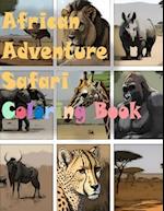 African Adventure Safari Coloring Book