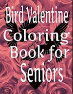 Bird Valentine Coloring Book For Seniors