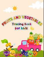 Fruits and Vegetables Tracing Book for kids