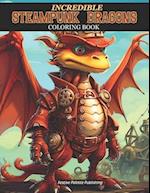 INCREDIBLE STEAMPUNK DRAGONS Coloring Book