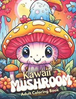 Kawaii Mushroom Coloring Book for Adults