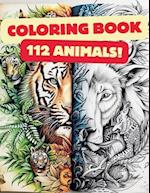 112 Amazing Animals Coloring Book Await Your Artistic Touch