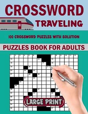 Traveling Crossword Puzzles Book For Adults