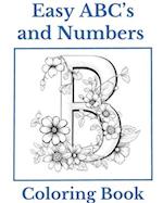 Easy ABC's and Numbers Coloring Book
