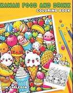 Kawaii Food and Drink Aesthetic Coloring Book