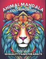 #1 Animal Mandala Coloring Book for Adults