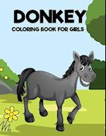Donkey Coloring Book For Girls