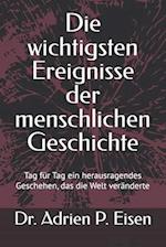 Die wichtigsten Ereignisse der menschlichen Geschichte