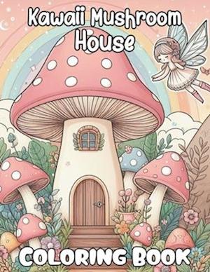 Kawaii Mushroom House Coloring book