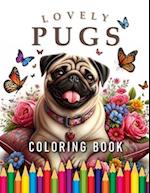 Lovely Pugs Coloring Book