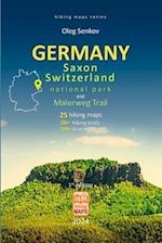 GERMANY, Saxony Switzerland National Park and Malerweg Trail, hiking maps