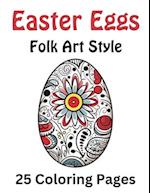 Easter Eggs Adult Coloring Book