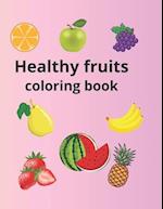 Healthy fruits coloring book