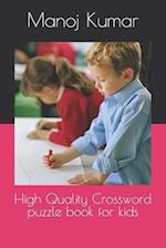 High Quality Crossword puzzle book for kids