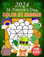 2024 St. Patrick's Day Color By Number For Kids