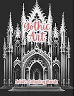 Gothic Art Coloring Book For Adults Grayscale Images By TaylorStonelyArt