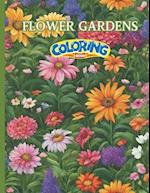 Flower Gardens Coloring Book