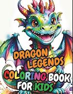 Dragon Legends Coloring Book For Kids