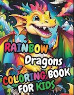 Rainbow Dragons Coloring Book For Kids