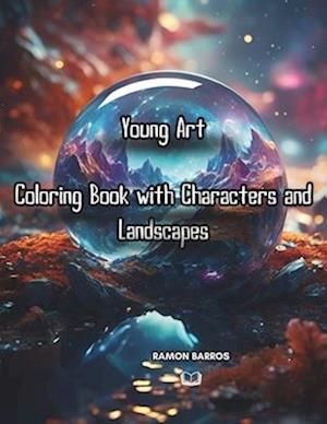 Young Art Coloring Book with Characters and Landscapes