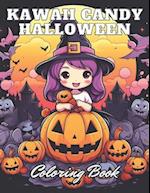 Kawaii Candy Halloween Coloring Book