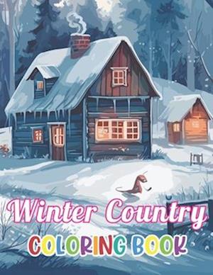 Winter Country Coloring Book