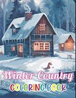 Winter Country Coloring Book