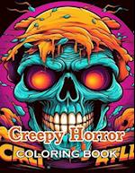 Creepy Horror Coloring Book for Adults