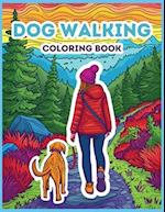 Dog Walking Coloring Book