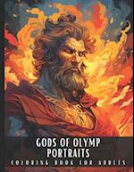 Gods Of Olymp Portraits Coloring Book for Adults